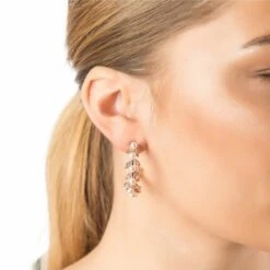 Latelita Pearl Laurel Hoop Earrings Silver 8 Latelita Pearl Laurel Hoop Earrings Silver -Ornavique Sales pearl laurel hoop earrings silver 976903