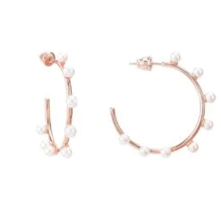 Latelita Pearly Hoops Rosegold