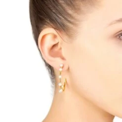 Latelita Pearly Hoops Rosegold 6 Latelita Pearly Hoops Rosegold -Ornavique Sales pearly hoops rosegold 614236