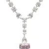 Latelita Penelope Morganite Statement Necklace Silver