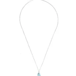 Latelita Pisa Mini Teardrop Necklace Silver Blue Topaz -Ornavique Sales pisa mini teardrop necklace silver blue topaz 306758