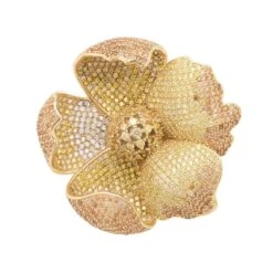 Latelita Poppy Flower Lemon Ring Gold -Ornavique Sales poppy flower lemon ring gold 872459