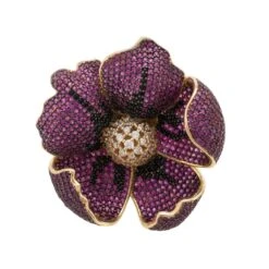 Latelita Poppy Flower Red Ring Gold -Ornavique Sales poppy flower red ring gold 417370