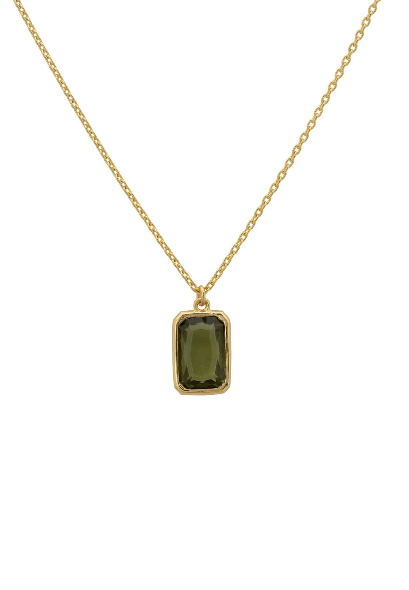 Latelita Portofino Necklace Gold Peridot 1 Latelita Portofino Necklace Gold Peridot