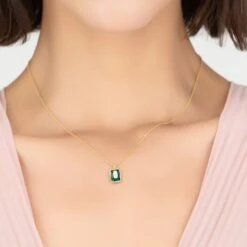 Latelita Portofino Necklace Gold Petrol Tourmaline -Ornavique Sales portofino necklace gold petrol tourmaline 314513