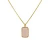 Latelita Portofino Necklace Gold Rose Quartz