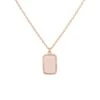 Latelita Portofino Necklace Rosegold Rose Quartz