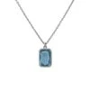 Latelita Portofino Necklace Silver Blue Topaz