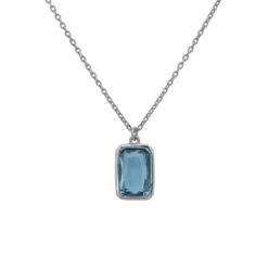 Latelita Portofino Necklace Silver Blue Topaz