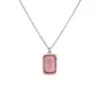Latelita Portofino Necklace Silver Pink Tourmaline