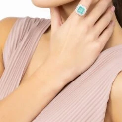 Latelita Rosalind Cocktail Ring Silver Paraiba Tourmaline -Ornavique Sales rosalind cocktail ring silver paraiba tourmaline 876028