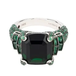 Latelita Seasons Cocktail Ring Solstice Emerald Silver -Ornavique Sales seasons cocktail ring solstice emerald silver 960982