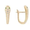 Latelita Snake Huggie Hoops Gold