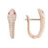 Latelita Snake Huggie Hoops Rosegold