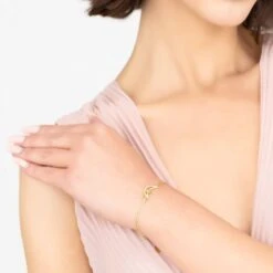 Latelita Sparkling Crescent Moon And Star Bracelet Gold -Ornavique Sales sparkling crescent moon and star bracelet gold 513720
