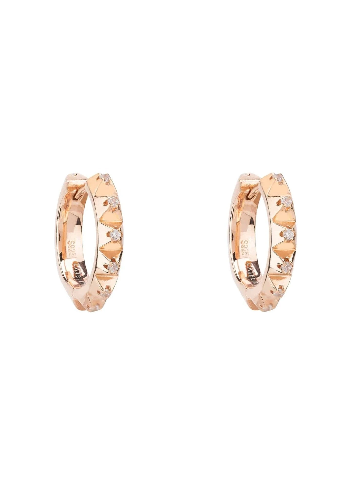 Latelita Spikey Hoop Earring Rosegold 1 Latelita Spikey Hoop Earring Rosegold