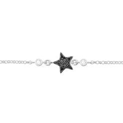 Latelita Star Lucky Bracelet Black Silver -Ornavique Sales star lucky bracelet black silver 344139