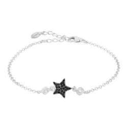 Latelita Star Lucky Bracelet Black Silver