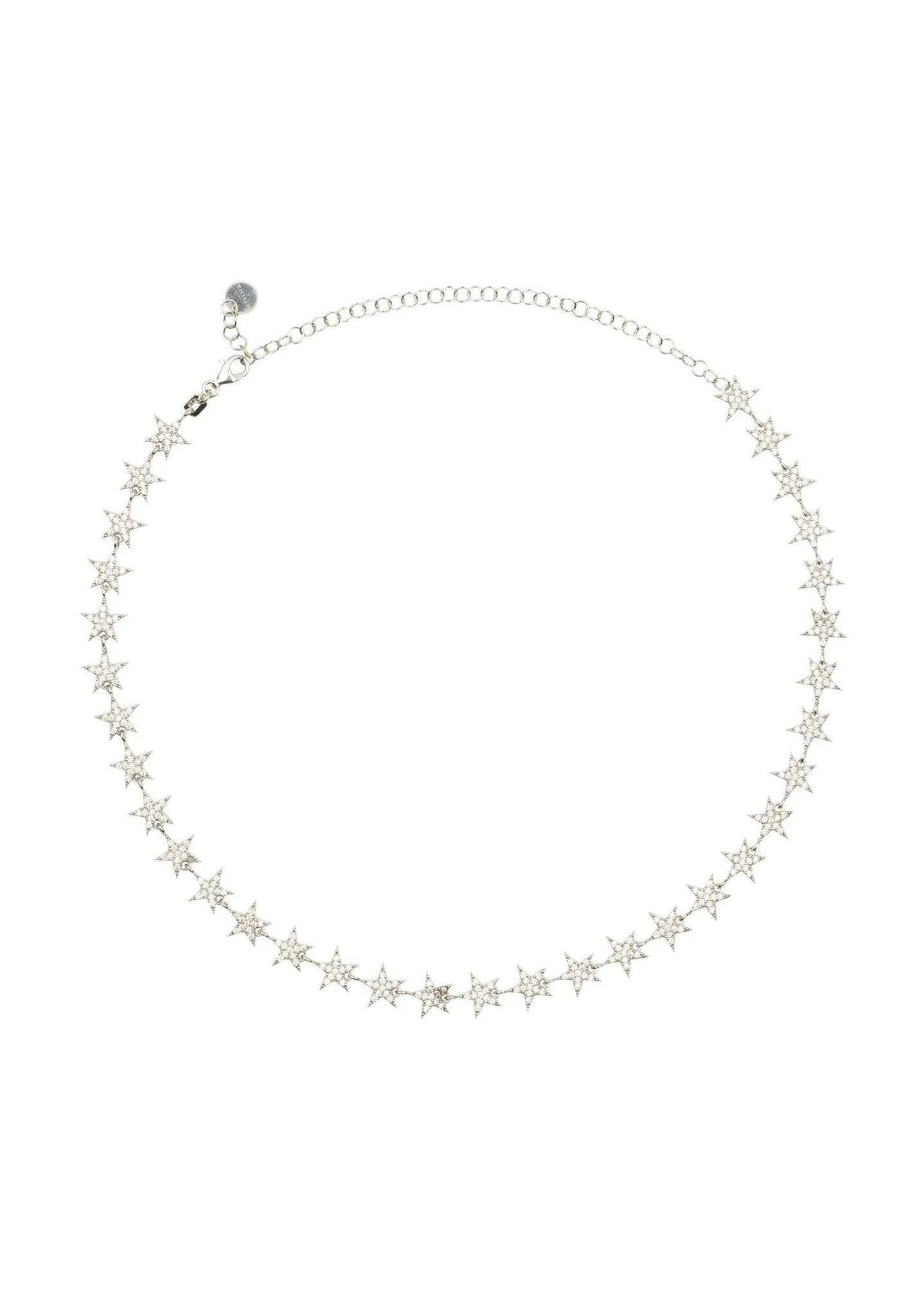 Latelita Star Strand Choker Necklace Silver 3 Latelita Star Strand Choker Necklace Silver - Image 3