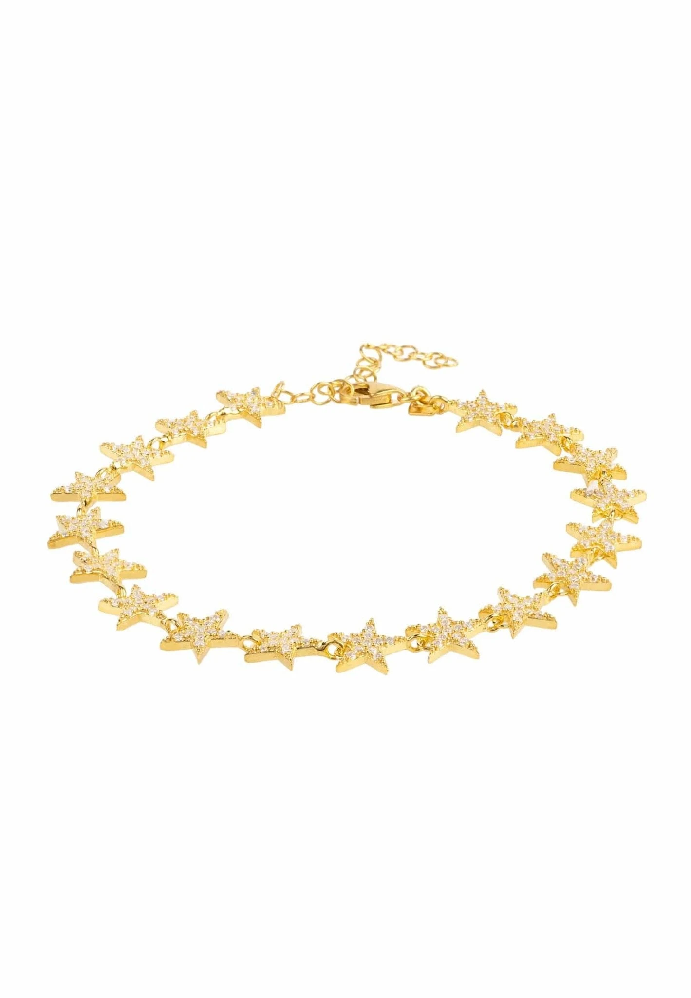 Latelita Star Strand Tennis Bracelet Gold 6 Latelita Star Strand Tennis Bracelet Gold - Image 6
