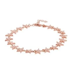 Latelita Star Strand Tennis Bracelet Rosegold -Ornavique Sales star strand tennis bracelet rosegold 178174