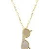 Latelita Sunglasses Mother Of Pearl Necklace Gold