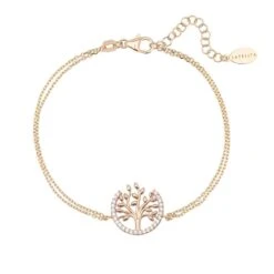 Latelita Tree Of Life Open Circle Bracelet Rosegold