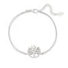 Latelita Tree Of Life Open Circle Bracelet Silver