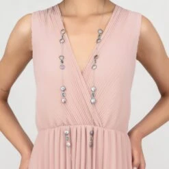 Latelita Turin 120Cm Long Pearl And Blue Topaz Necklace Silver -Ornavique Sales turin 120cm long pearl and blue topaz necklace silver 744237