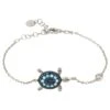Latelita Turtle Turquoise Blue Bracelet Silver