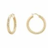 Latelita Twisted Creole Hoop Earrings Gold