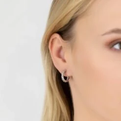 Latelita Twisted Rope Hoop Earrings Silver 5 Latelita Twisted Rope Hoop Earrings Silver -Ornavique Sales twisted rope hoop earrings silver 134555