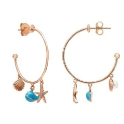 Latelita Under The Sea Hoop Earrings Rosegold 6 Latelita Under The Sea Hoop Earrings Rosegold -Ornavique Sales under the sea hoop earrings rosegold 471563