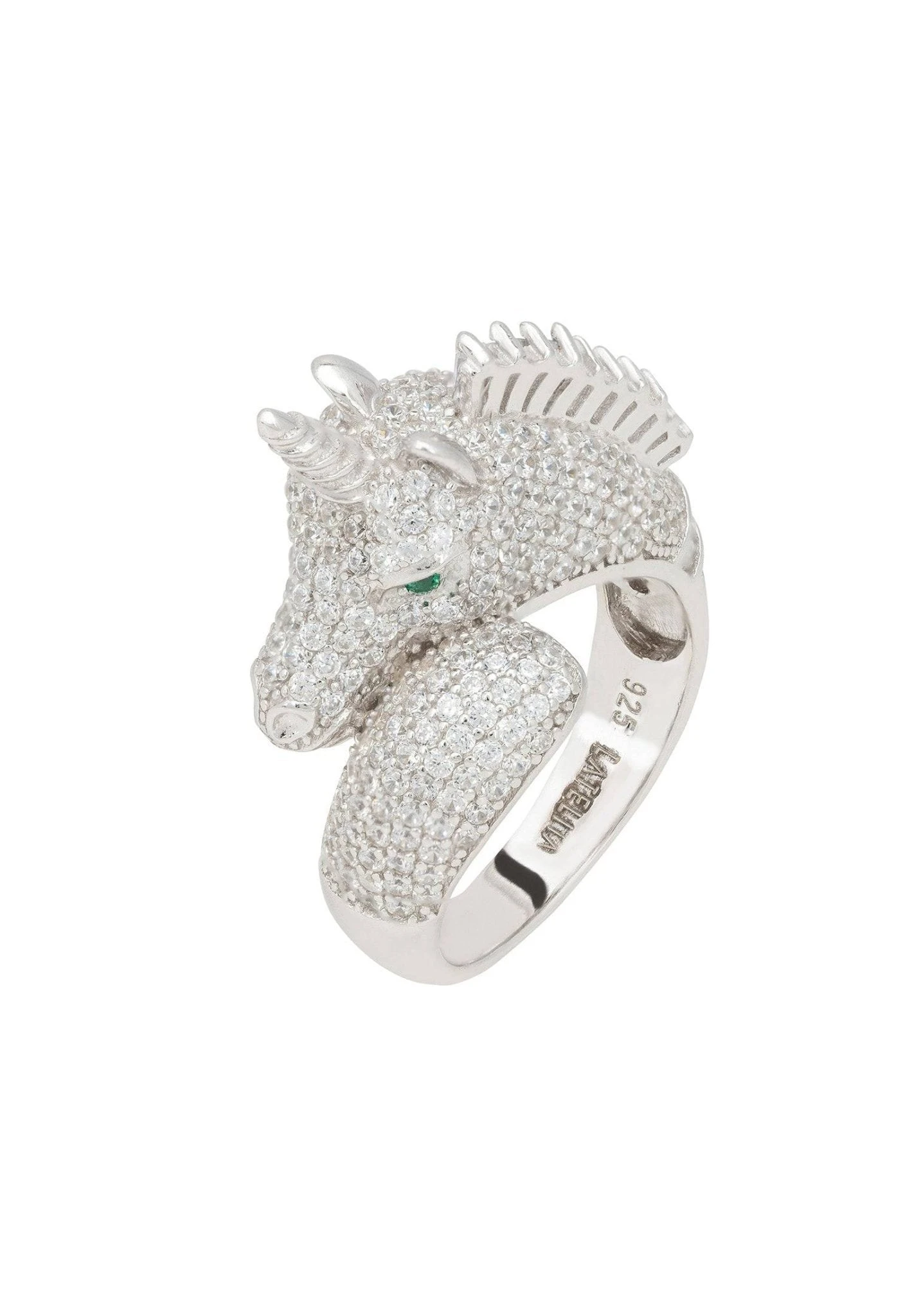 Latelita Unicorn Sparkling Ring Silver 1 Latelita Unicorn Sparkling Ring Silver