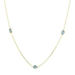 Latelita Venice 120Cm Long Chain Necklace Gold Blue Topaz -Ornavique Sales venice 120cm long chain necklace gold blue topaz 428312