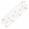 Latelita Venice 120Cm Long Chain Necklace Rosegold Pink Tourmaline