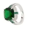 Latelita Windsor Silver Ring Emerald