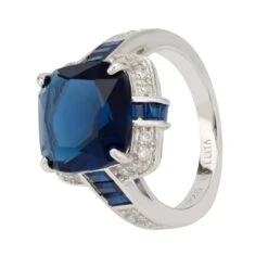 Latelita Windsor Silver Ring Sapphire