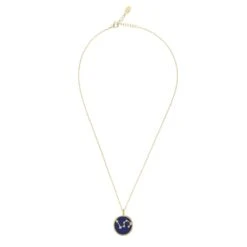 Latelita Zodiac Lapis Lazuli Gemstone Star Constellation Pendant Necklace Gold Leo -Ornavique Sales zodiac lapis lazuli gemstone star constellation pendant necklace gold leo 520327
