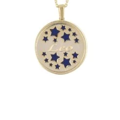 Latelita Zodiac Lapis Lazuli Gemstone Star Constellation Pendant Necklace Gold Leo -Ornavique Sales zodiac lapis lazuli gemstone star constellation pendant necklace gold leo 614817