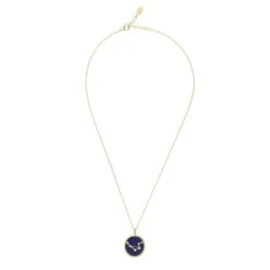Latelita Zodiac Lapis Lazuli Gemstone Star Constellation Pendant Necklace Gold Libra -Ornavique Sales zodiac lapis lazuli gemstone star constellation pendant necklace gold libra 904051