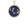 Latelita Zodiac Lapis Lazuli Gemstone Star Constellation Pendant Necklace Gold Sagittarius