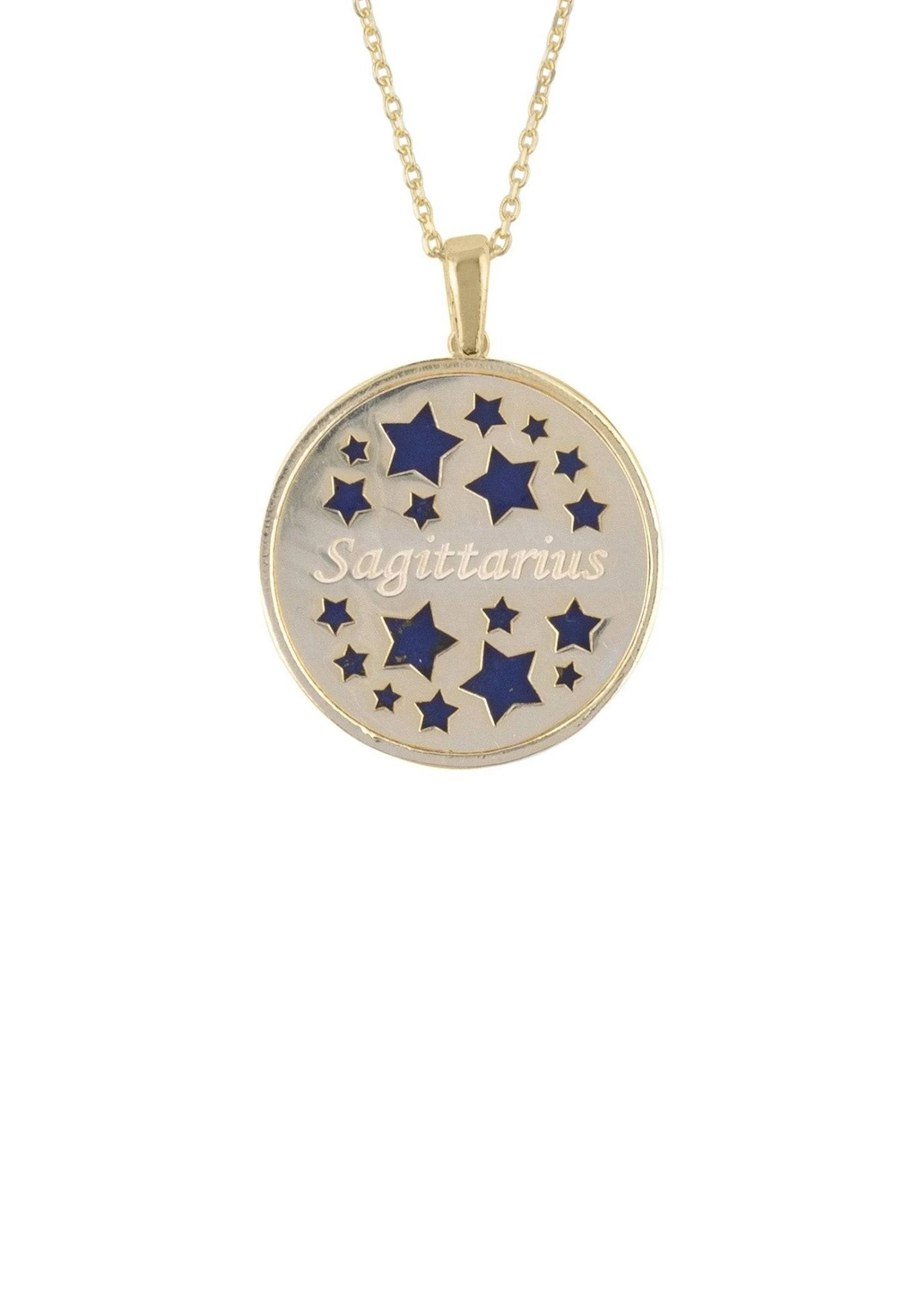 Latelita Zodiac Lapis Lazuli Gemstone Star Constellation Pendant Necklace Gold Sagittarius 3 Latelita Zodiac Lapis Lazuli Gemstone Star Constellation Pendant Necklace Gold Sagittarius - Image 3