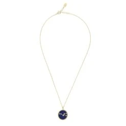 Latelita Zodiac Lapis Lazuli Gemstone Star Constellation Pendant Necklace Gold Taurus -Ornavique Sales zodiac lapis lazuli gemstone star constellation pendant necklace gold taurus 349599