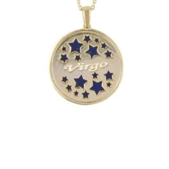 Latelita Zodiac Lapis Lazuli Gemstone Star Constellation Pendant Necklace Gold Virgo -Ornavique Sales zodiac lapis lazuli gemstone star constellation pendant necklace gold virgo 631973