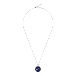 Latelita Zodiac Lapis Lazuli Gemstone Star Constellation Pendant Necklace Silver Aries -Ornavique Sales zodiac lapis lazuli gemstone star constellation pendant necklace silver aries 123218