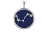 Latelita Zodiac Lapis Lazuli Gemstone Star Constellation Pendant Necklace Silver Aries