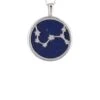 Latelita Zodiac Lapis Lazuli Gemstone Star Constellation Pendant Necklace Silver Scorpio