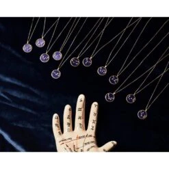 Latelita Zodiac Lapis Lazuli Gemstone Star Constellation Pendant Necklace Silver Virgo -Ornavique Sales zodiac lapis lazuli gemstone star constellation pendant necklace silver virgo 183349