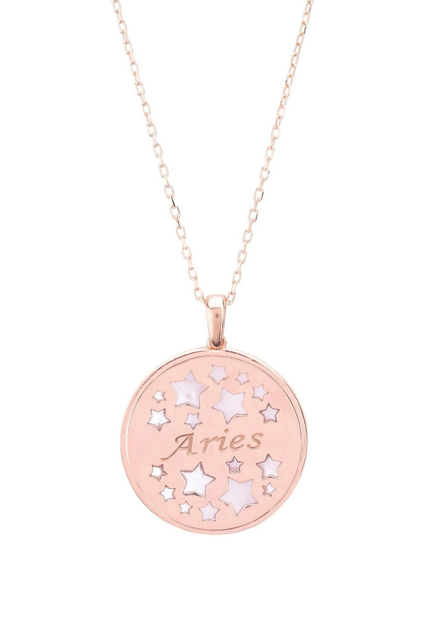 Latelita Zodiac Mother Of Pearl Gemstone Star Constellation Pendant Necklace Aries 2 Latelita Zodiac Mother Of Pearl Gemstone Star Constellation Pendant Necklace Aries - Image 2